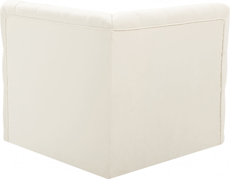 Tuft Cream Velvet Modular Corner Chair - 680Cream-Corner - Vega Furniture