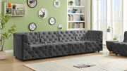 Tuft Grey Velvet Modular 128