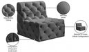 Tuft Grey Velvet Modular Armless Chair - 680Grey-Armless - Vega Furniture
