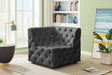 Tuft Grey Velvet Modular Corner Chair - 680Grey-Corner - Vega Furniture