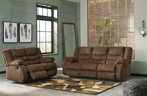 Tulen Chocolate Reclining Living Room Set - SET | 9860588 | 9860586 - Vega Furniture