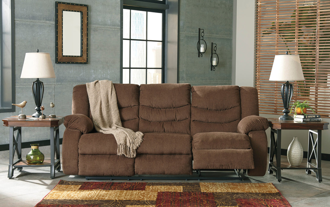 Tulen Chocolate Reclining Living Room Set - SET | 9860588 | 9860586 - Vega Furniture