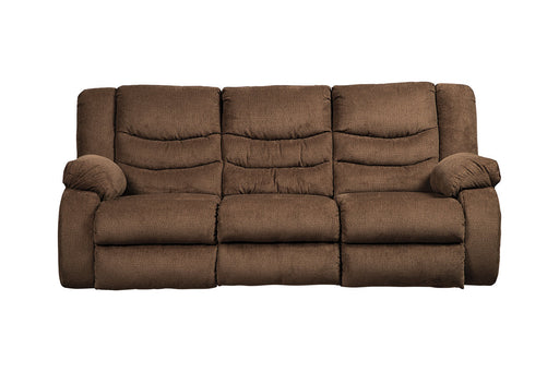 Tulen Chocolate Reclining Sofa - 9860588 - Vega Furniture