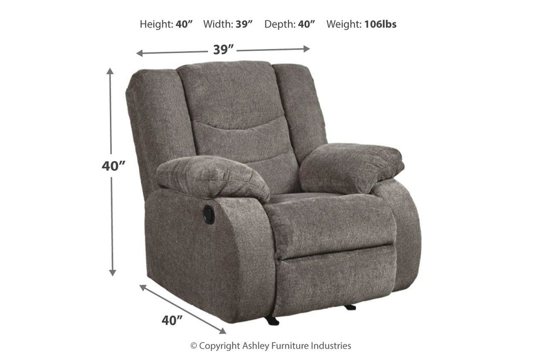 Tulen Gray Recliner - 9860625 - Vega Furniture