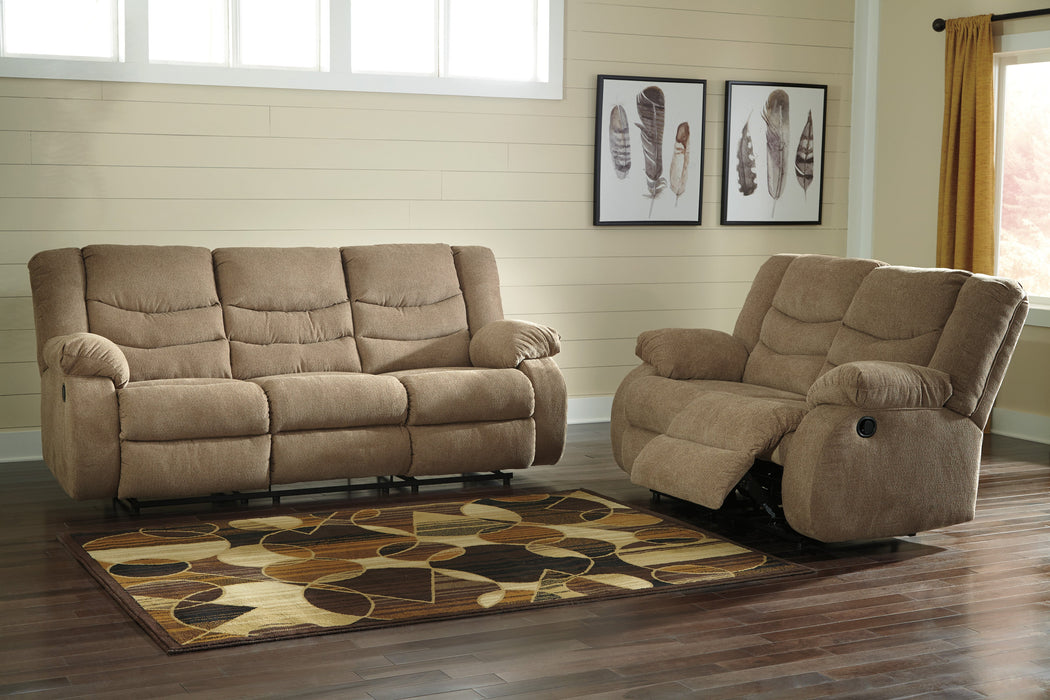 Tulen Mocha Reclining Living Room Set - SET | 9860488 | 9860486 - Vega Furniture