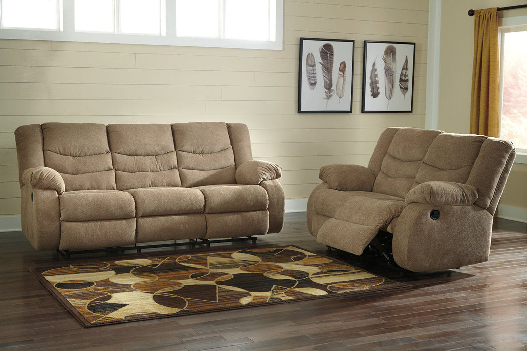 Tulen Mocha Reclining Sofa - 9860488 - Vega Furniture