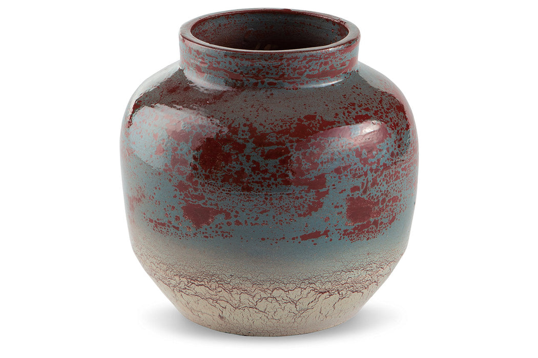 Turkingsly Spice/Teal/Antique White Vase - A2000555 - Vega Furniture