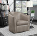 Turner Champagne Upholstery Sloped Arm Accent Swivel Chair - 902726 - Vega Furniture