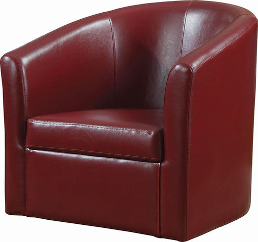 Turner Red Upholstery Sloped Arm Accent Swivel Chair - 902099 - Vega Furniture