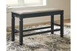 Tyler Creek Antique Black Counter Height Bench - D736-09 - Vega Furniture