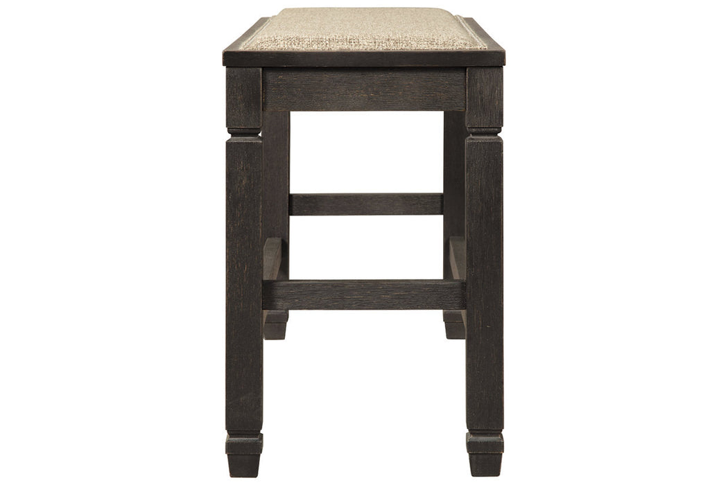 Tyler Creek Antique Black Counter Height Bench - D736-09 - Vega Furniture