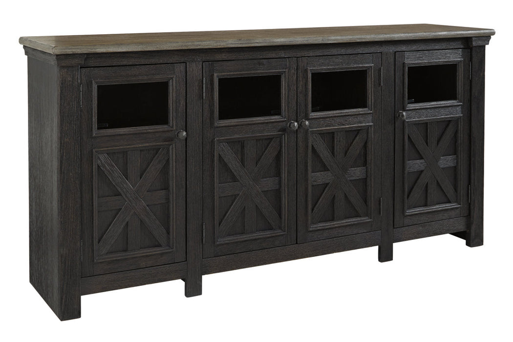 Tyler Creek Black/Gray 74" TV Stand - W736-68 - Vega Furniture