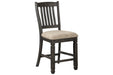 Tyler Creek Black/Grayish Brown Counter Height Barstool, Set of 2 - D736-124 - Vega Furniture