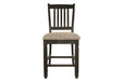 Tyler Creek Black/Grayish Brown Counter Height Barstool, Set of 2 - D736-124 - Vega Furniture