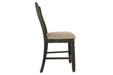 Tyler Creek Black/Grayish Brown Counter Height Barstool, Set of 2 - D736-124 - Vega Furniture