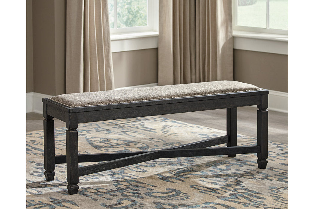 Tyler Creek Black/Grayish Brown Dining Bench - D736-00 - Vega Furniture