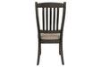 Tyler Creek Black/Grayish Brown Dining Chair, Set of 2 - D736-01 - Vega Furniture