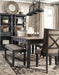 Tyler Creek Black/Grayish Brown Rectangular Dining Set - SET | D736-25 | D736-01(2) - Vega Furniture