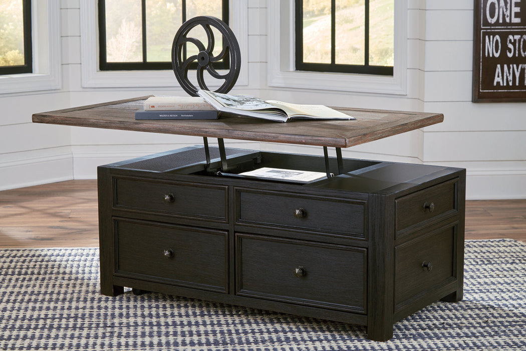 Tyler Creek Grayish Brown/Black Coffee Table with Lift Top - T736-20 - Vega Furniture