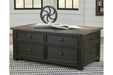 Tyler Creek Grayish Brown/Black Coffee Table with Lift Top - T736-20 - Vega Furniture