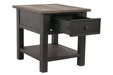 Tyler Creek Grayish Brown/Black End Table - T736-3 - Vega Furniture