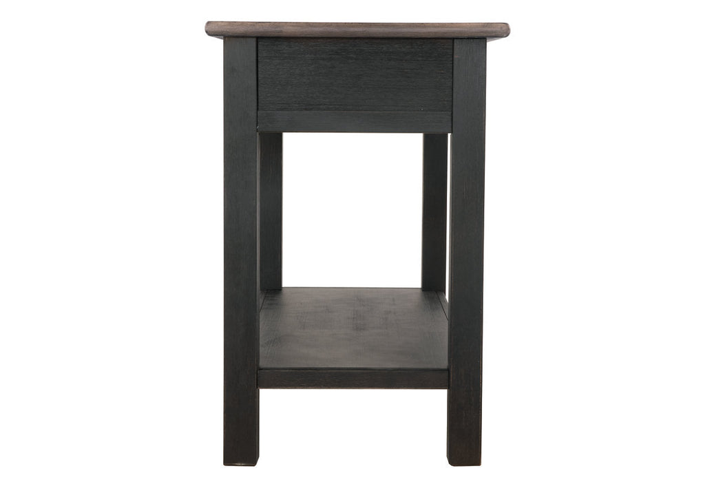 Tyler Creek Grayish Brown/Black Sofa/Console Table - T736-4 - Vega Furniture