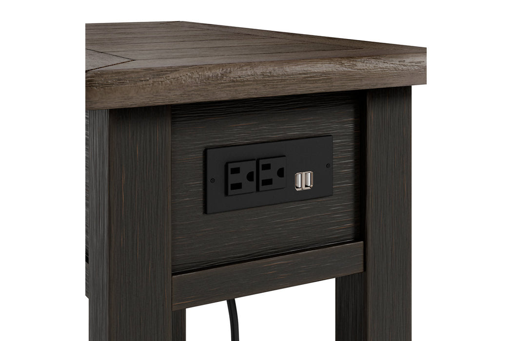 Tyler Creek Two-tone Chairside End Table - T736-107 - Vega Furniture