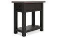 Tyler Creek Two-tone Chairside End Table - T736-107 - Vega Furniture