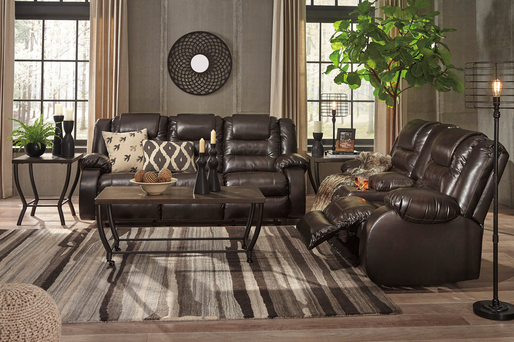 Vacherie Chocolate Reclining Living Room Set - SET | 7930788 | 7930794 | 7930725 - Vega Furniture