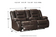 Vacherie Chocolate Reclining Loveseat with Console - 7930794 - Vega Furniture