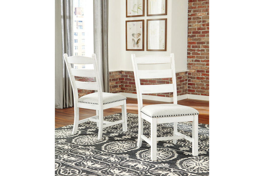 Valebeck Beige/White Dining Chair, Set of 2 - D546-01 - Vega Furniture