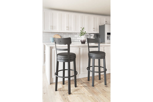 Valebeck Black Bar Height Barstool - D546-630 - Vega Furniture