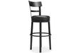 Valebeck Black Bar Height Barstool - D546-630 - Vega Furniture