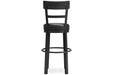 Valebeck Black Bar Height Barstool - D546-630 - Vega Furniture