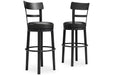 Valebeck Black Bar Height Barstool - D546-630 - Vega Furniture