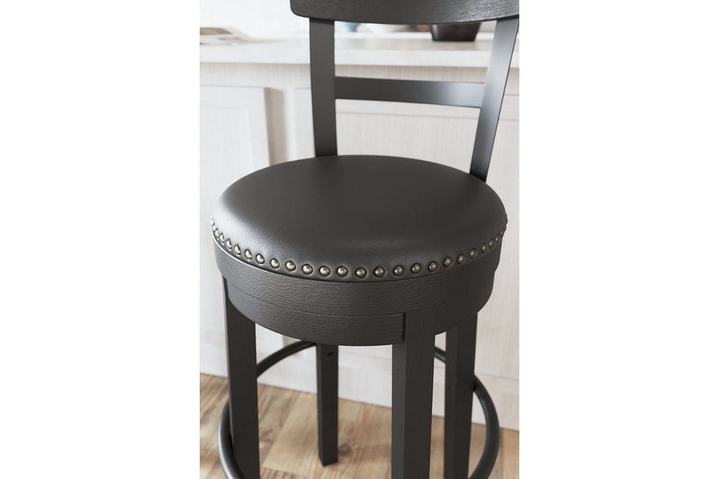 Valebeck Black Bar Height Barstool - D546-630 - Vega Furniture