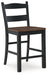 Valebeck Black/Brown Counter Height Barstool, Set of 2 - D546-724 - Vega Furniture