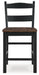 Valebeck Black/Brown Counter Height Barstool, Set of 2 - D546-724 - Vega Furniture