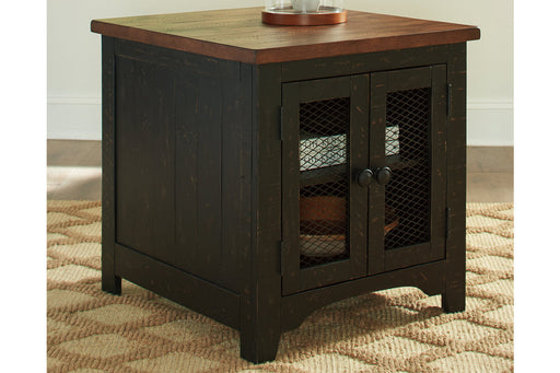 Valebeck Black/Brown End Table - T468-3 - Vega Furniture