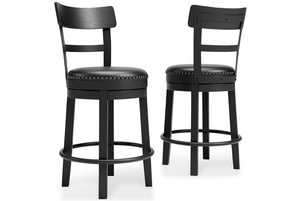 Valebeck Black Counter Height Barstool - D546-624 - Vega Furniture