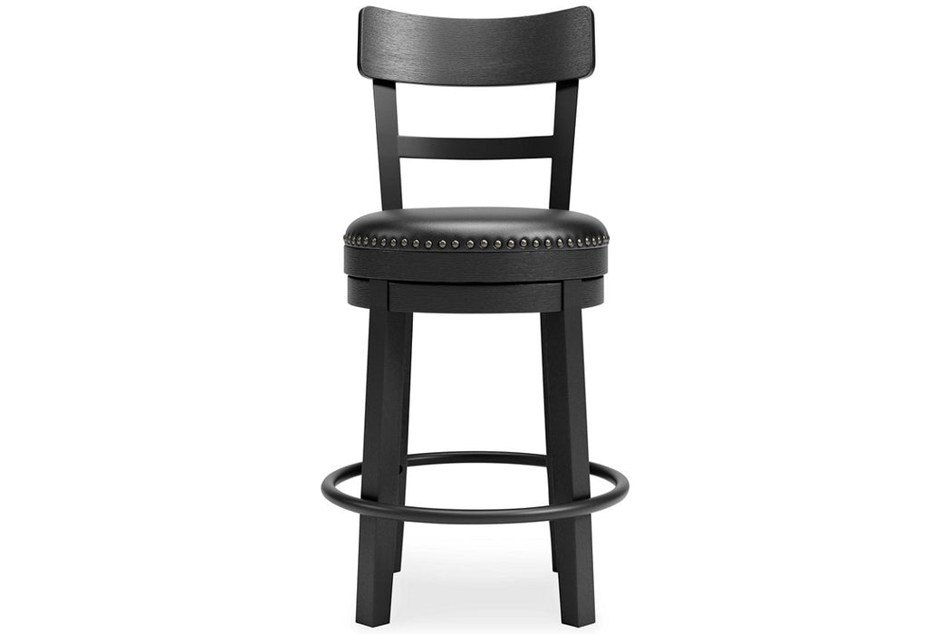 Valebeck Black Counter Height Barstool - D546-624 - Vega Furniture