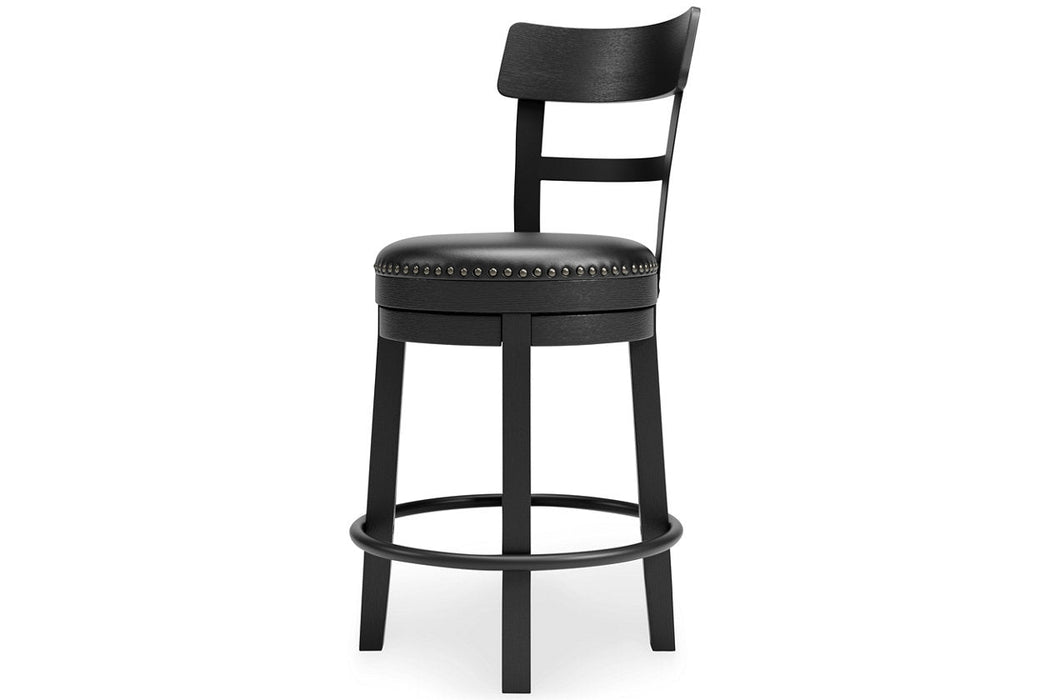 Valebeck Black Counter Height Barstool - D546-624 - Vega Furniture