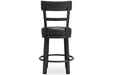 Valebeck Black Counter Height Barstool - D546-624 - Vega Furniture