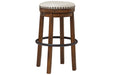 Valebeck Brown/Black Bar Height Stool - D546-130 - Vega Furniture