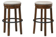 Valebeck Brown/Black Bar Height Stool - D546-130 - Vega Furniture