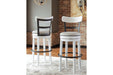 Valebeck White Bar Height Barstool - D546-530 - Vega Furniture