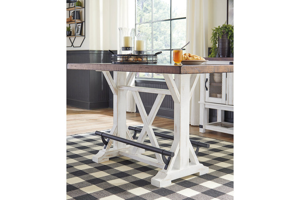 Valebeck White/Brown Counter Height Dining Table - D546-13 - Vega Furniture