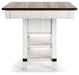 Valebeck White/Brown Counter Height Dining Table - D546-32 - Vega Furniture