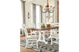 Valebeck White/Brown Dining Table - D546-35 - Vega Furniture