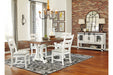 Valebeck White/Brown Dining Table - D546-35 - Vega Furniture